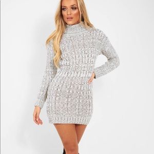 cable knitted jumper dress